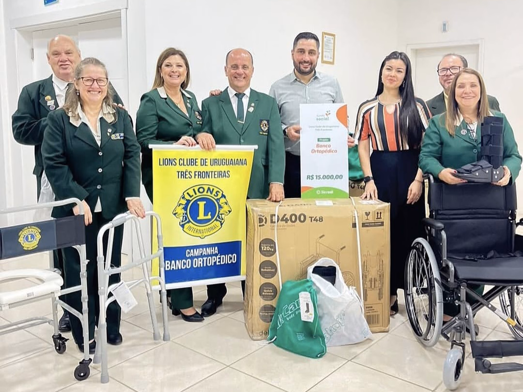 Lions Clube fortalece rede solidária com Banco Ortopédico