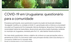 Estudante uruguaianense desenvolve projeto de pesquisa sobre a covid-19