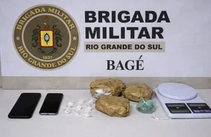 Suspeito tenta fugir, mas é preso por tráfico