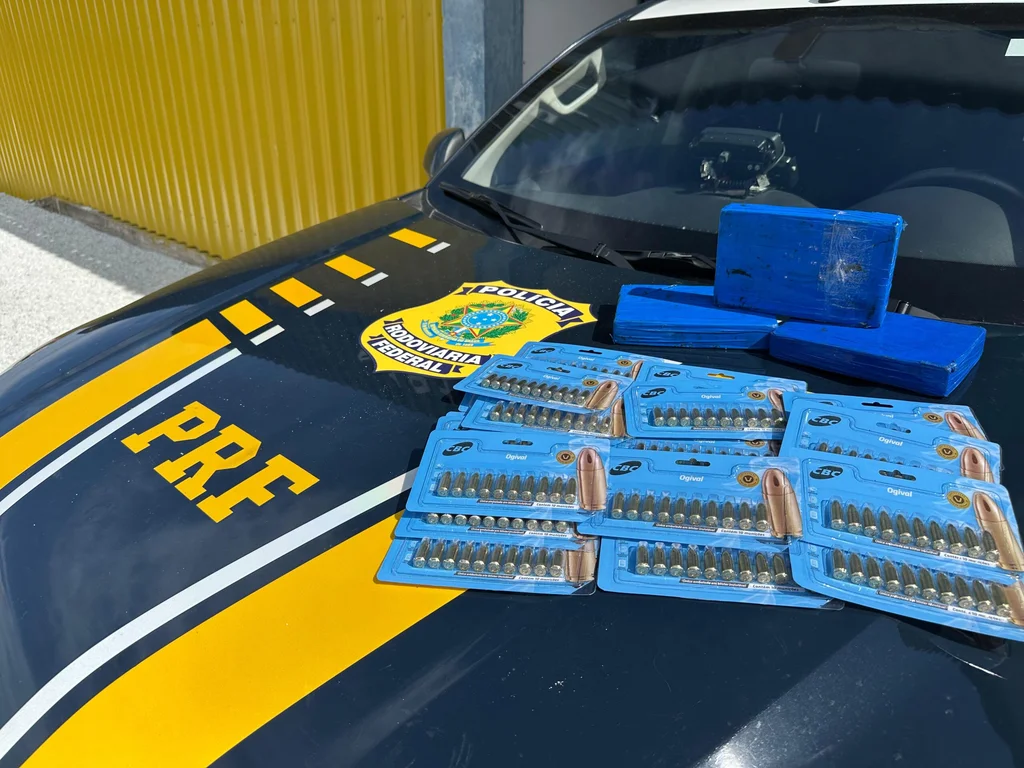 PRF prende irmãs com três quilos de cocaína e munições