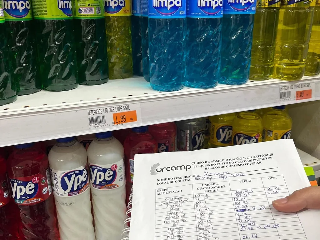Cursos da Urcamp retomam pesquisa sobre cesto básico