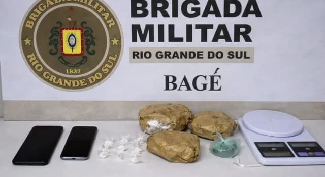 Suspeito tenta fugir, mas é preso por tráfico