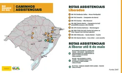 Equipes trabalham 24 horas por dia na recuperação do Km 132 da BR 290