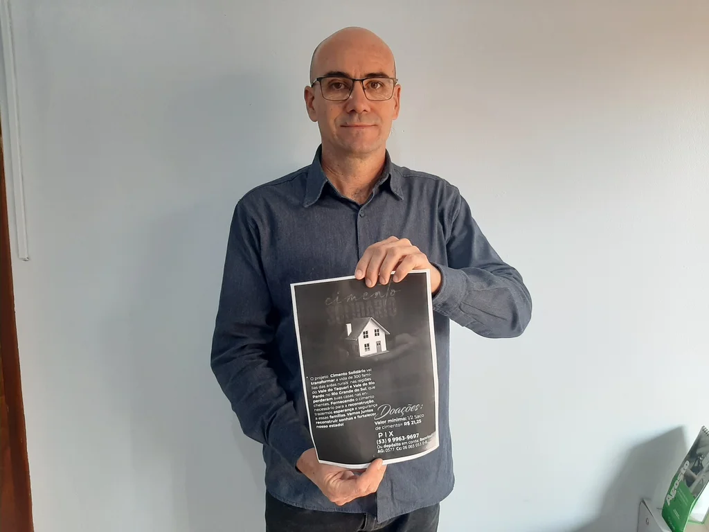 Campanha busca auxiliar 300 famílias gaúchas com cimento produzido em Candiota