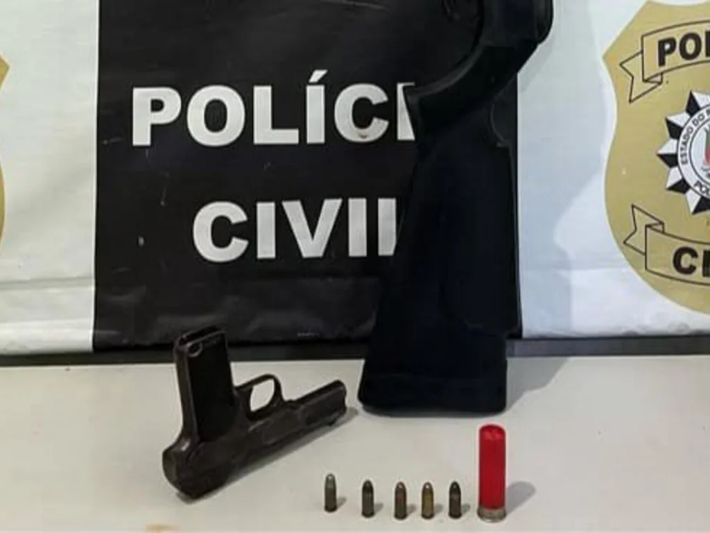 Jovem é preso no Getúlio Vargas com pistola 7.65