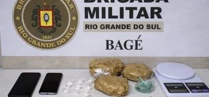 Suspeito tenta fugir, mas é preso por tráfico