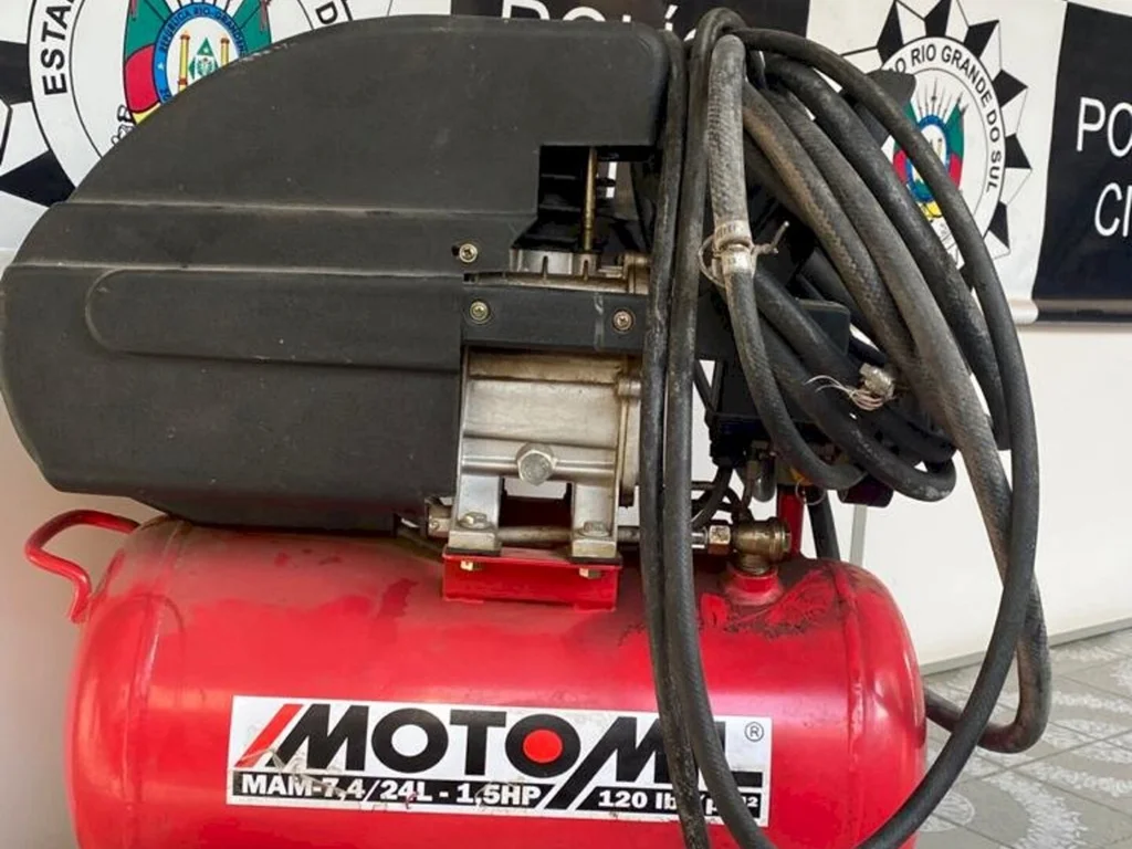Polícia Civil recupera em Bagé  compressor odontológico furtado de uma residência