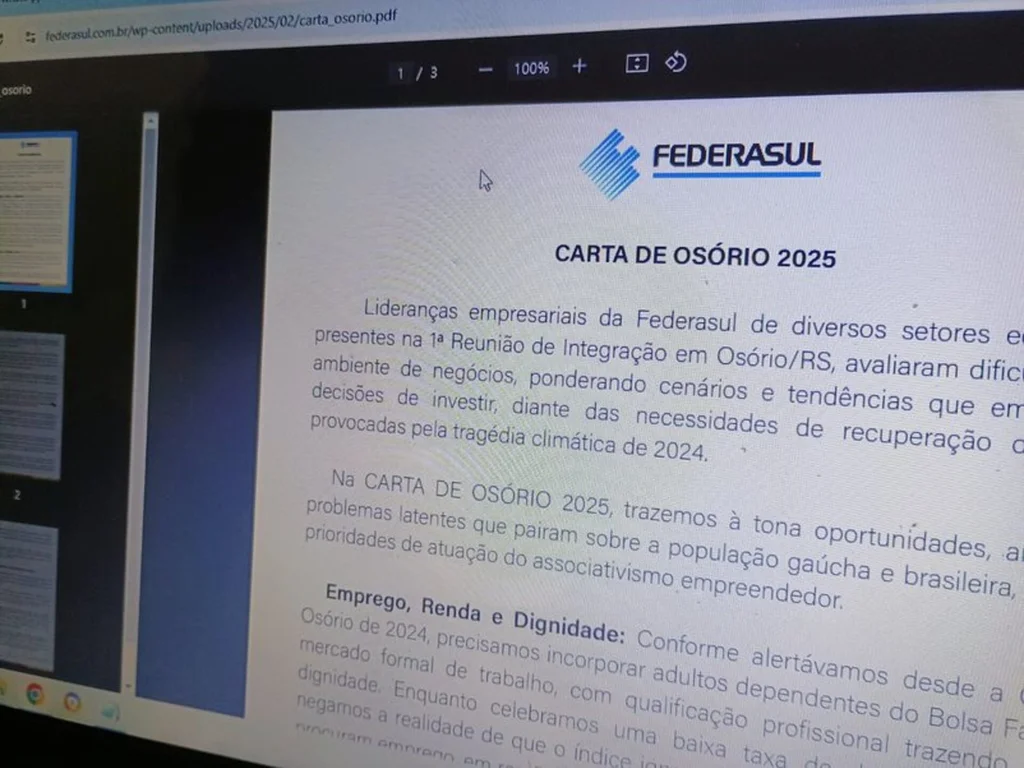 Federasul enumera os ajustes essenciais para o crescimento