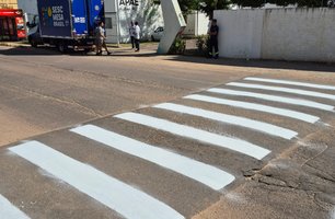 Faixas são revitalizadas para volta às aulas