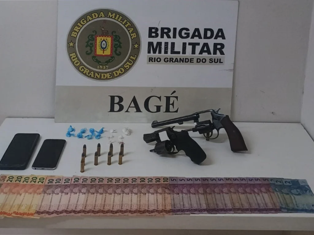 Homem tenta fugir, mas é preso pela Brigada Militar