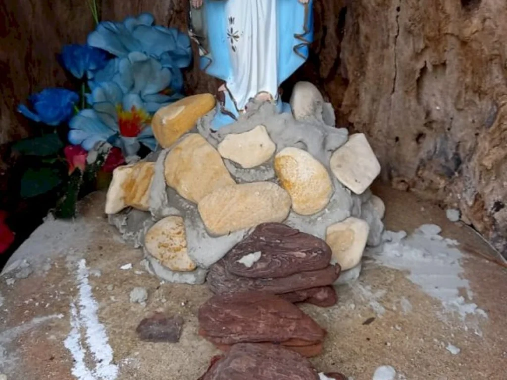 Praça da Estação ‘ganha’ nova imagem de santa