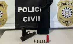 Jovem é preso no Getúlio Vargas com pistola 7.65