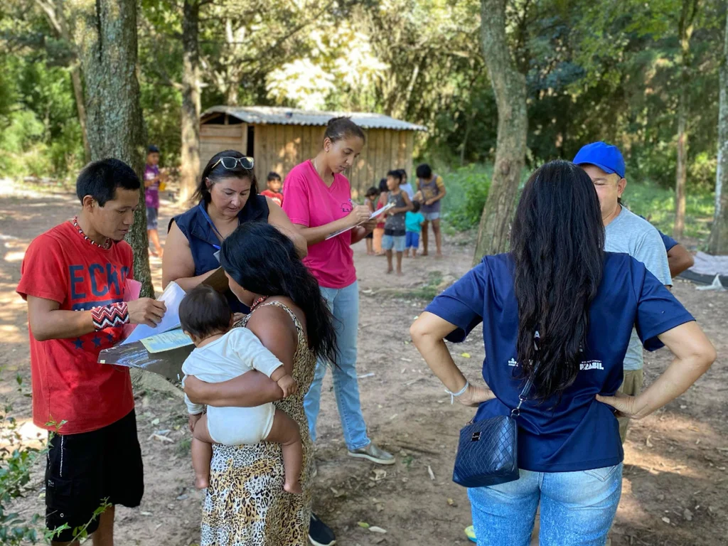 Comunidade indígena recebe mutirão de limpeza e de atendimento à saúde